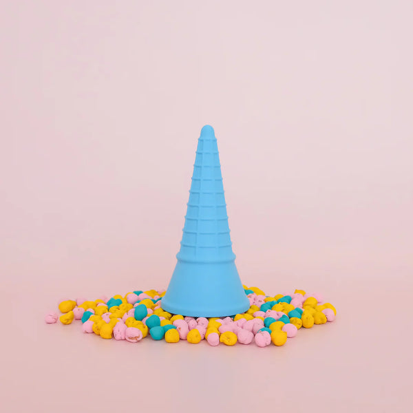 Eco Ice Cream Cone -Blue - Playdough Accessory - Play Sense