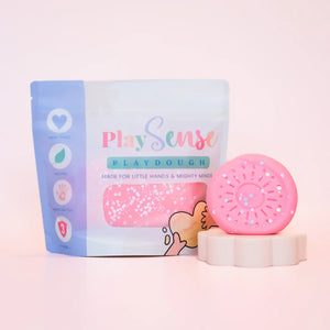Glitter Dough | Pastel Pink | Cotton Candy Scented - Play Sense
