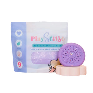 Playdough - Glitter Dough | Pastel Purple | Bubblegum Scented - Play Sense