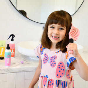 Detangler Hair Tamer Brush - Pink - No Nasties