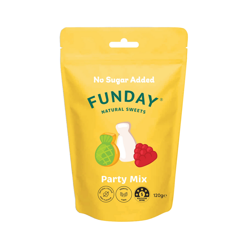 Party Mix Gummies 120g - Funday Natural Sweets