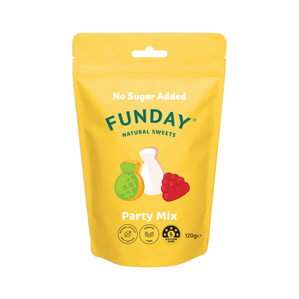 Party Mix Gummies 120g - Funday Natural Sweets