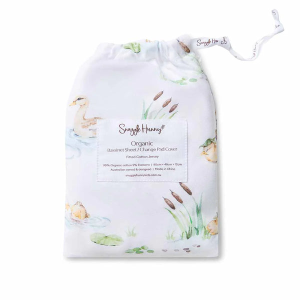 Duck Pond Bassinet Sheet / Change Pad Cover - Snuggle Hunny