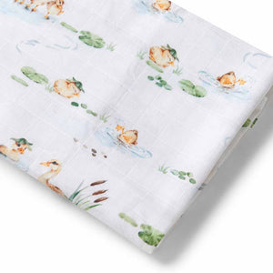 Duck Pond Organic Muslin Wrap - Snuggle Hunny