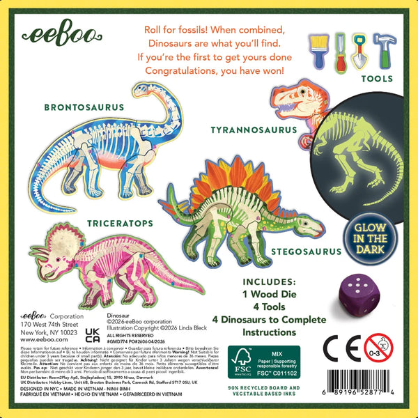 Roll for the Dinosaur Game - Eeboo