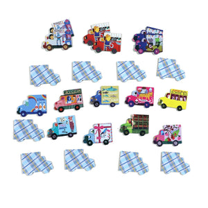 Memory & Matching Game - Trucks & Bus - Eeboo