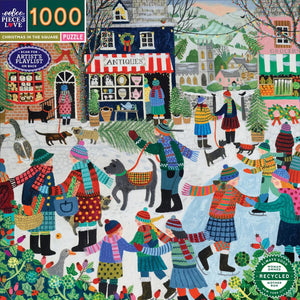 1000 Pc Puzzle – Xmas in Square - Eeboo