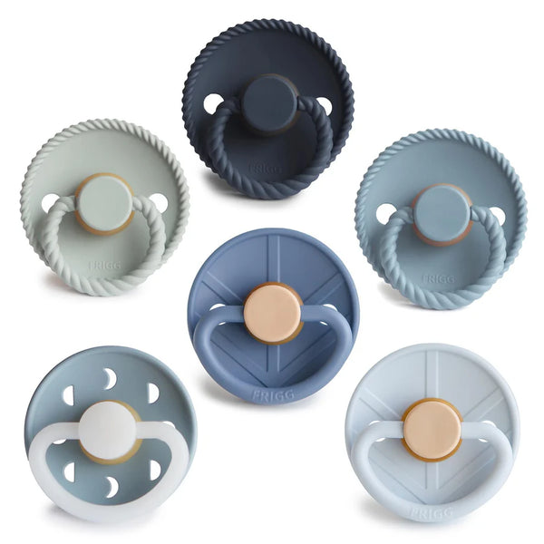 Multi Pacifier 6 Pack Latex - Endless Sea - Frigg