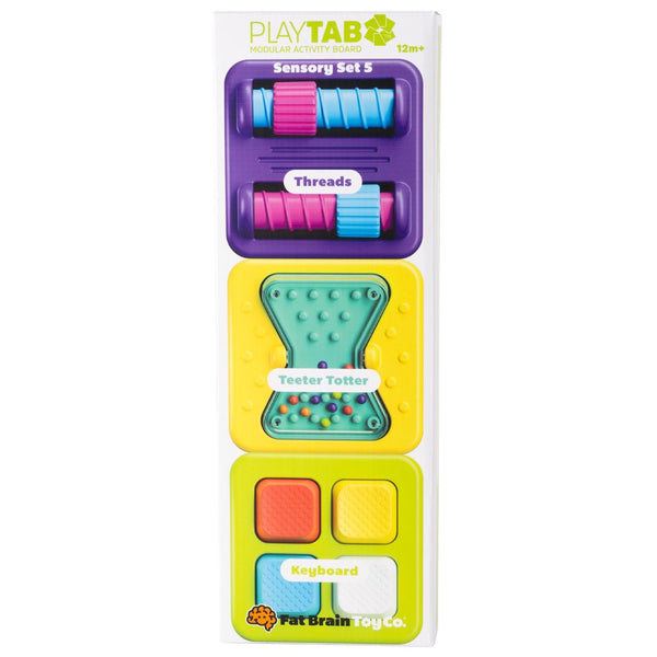 PlayTab Tile Set 5 (Threads, Teeter Totter, Keyboard) - Fat Brain Toys