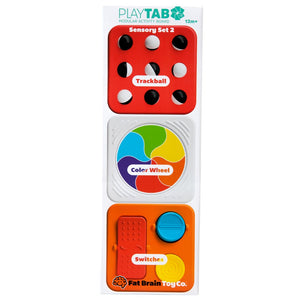Playtab Sensory Set 2 - Trackball, Colour Wheel, Switches - Fat Brain Toys