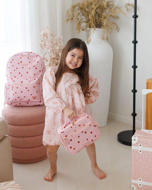 Little Hearts Large Lunch Bag - Fox & Fallow