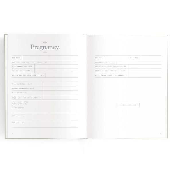 Baby Journal Pistachio - Fox & Fallow”
