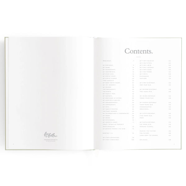 Baby Journal - Bellflower - Fox & Fallow