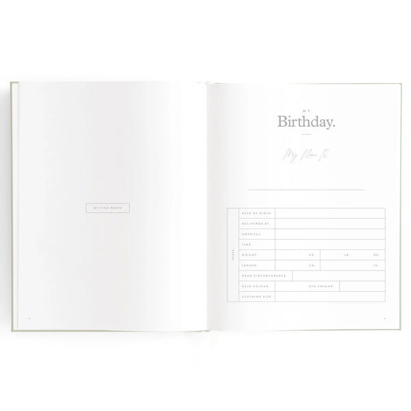 Baby Journal Pistachio - Fox & Fallow”
