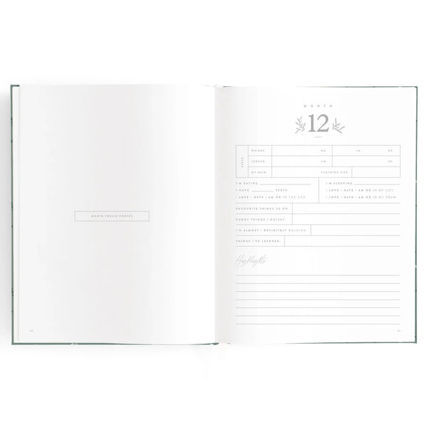 Baby Journal Daisy Grid - Fox & Fallow