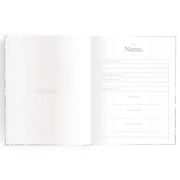 Baby Book Cloud Stripe - Fox & Fallow