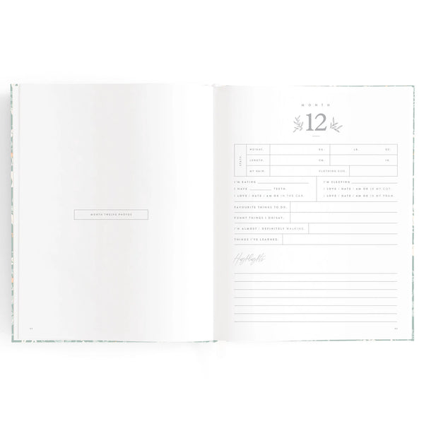 Baby Book Petal Stripe - Fox & Fallow