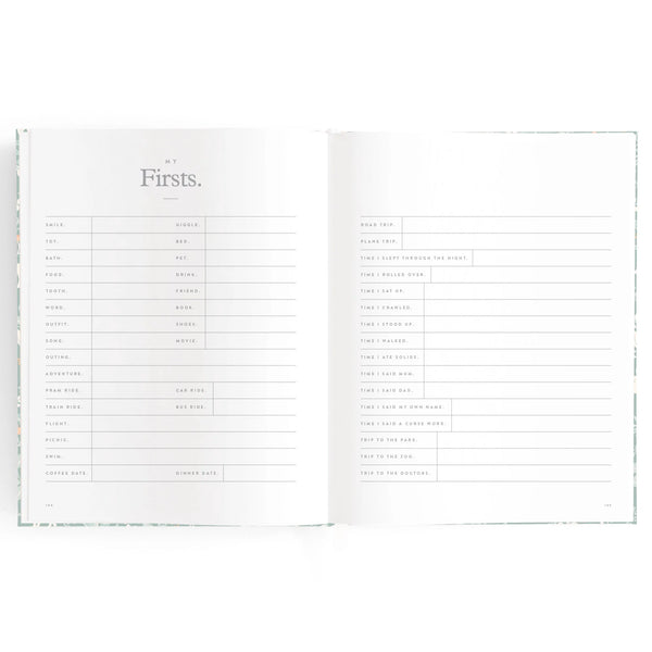 Baby Book Cloud Stripe - Fox & Fallow