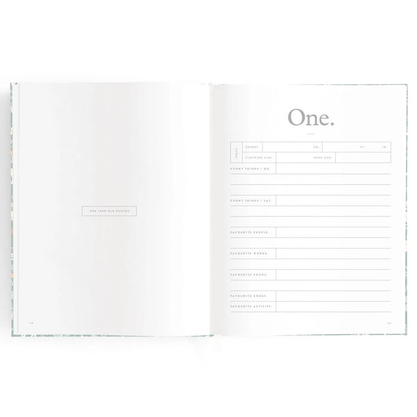 Baby Book Cloud Stripe - Fox & Fallow