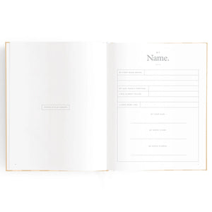 Baby Journal - Coffee Stripe - Fox & Fallow