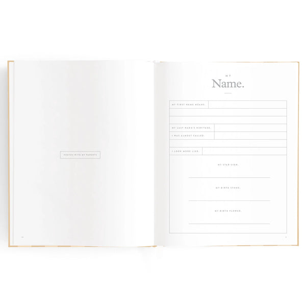 Baby Journal - Coffee Stripe - Fox & Fallow