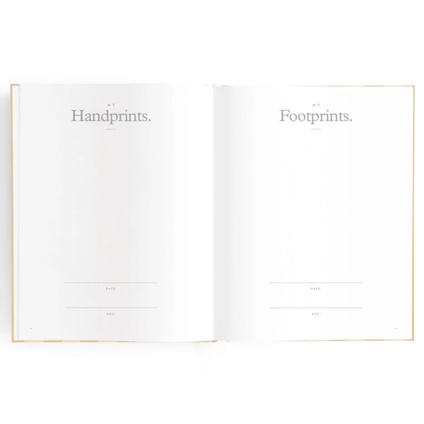 Baby Journal - Coffee Stripe - Fox & Fallow