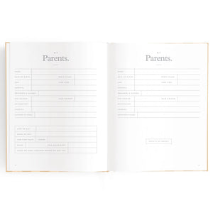 Baby Journal - Coffee Stripe - Fox & Fallow