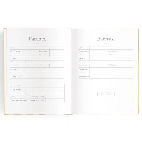 Baby Journal - Coffee Stripe - Fox & Fallow