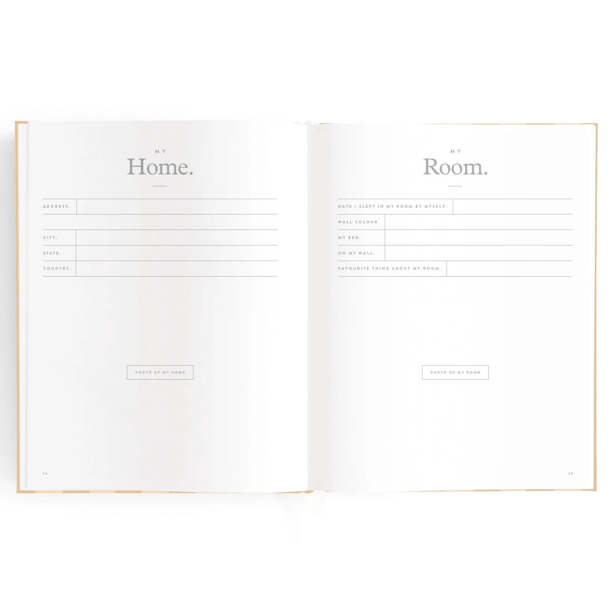 Baby Journal - Coffee Stripe - Fox & Fallow