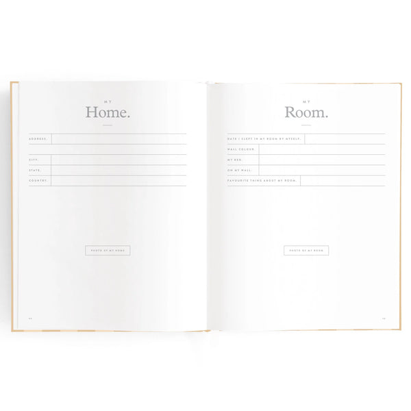 Baby Journal - Coffee Stripe - Fox & Fallow