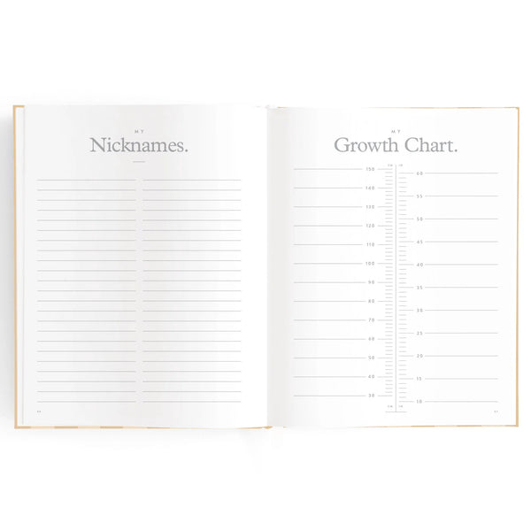 Baby Journal - Coffee Stripe - Fox & Fallow