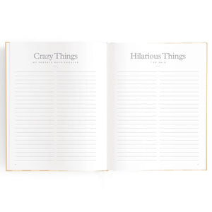 Baby Journal - Coffee Stripe - Fox & Fallow