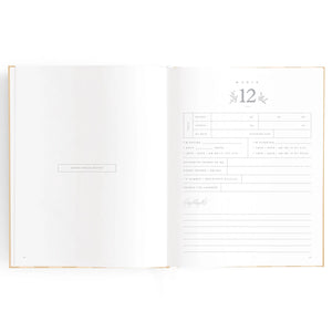 Baby Journal - Coffee Stripe - Fox & Fallow