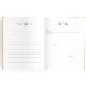 Baby Journal - Coffee Stripe - Fox & Fallow