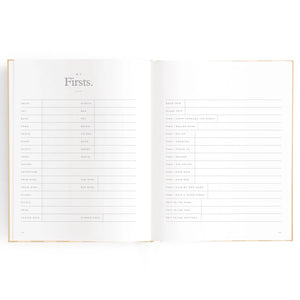 Baby Journal - Coffee Stripe - Fox & Fallow