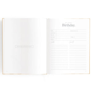 Baby Journal - Coffee Stripe - Fox & Fallow