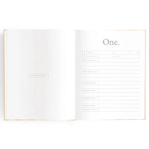 Baby Journal - Coffee Stripe - Fox & Fallow