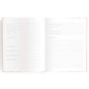 Baby Journal - Coffee Stripe - Fox & Fallow