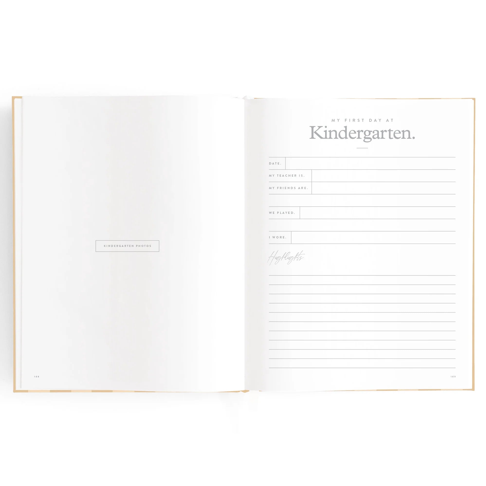 Baby Journal - Coffee Stripe - Fox & Fallow