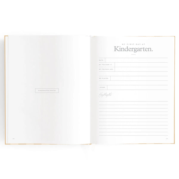 Baby Journal - Coffee Stripe - Fox & Fallow