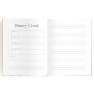 Baby Journal - Coffee Stripe - Fox & Fallow