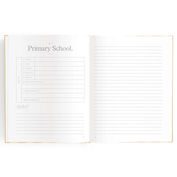 Baby Journal - Coffee Stripe - Fox & Fallow