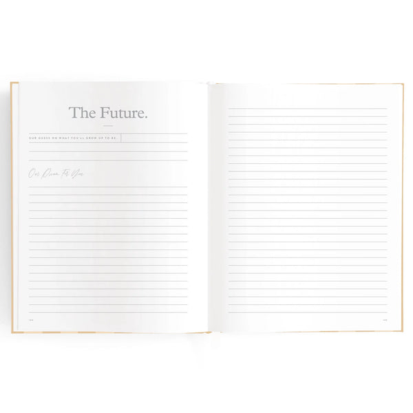 Baby Journal - Coffee Stripe - Fox & Fallow