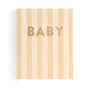 Baby Journal - Coffee Stripe - Fox & Fallow