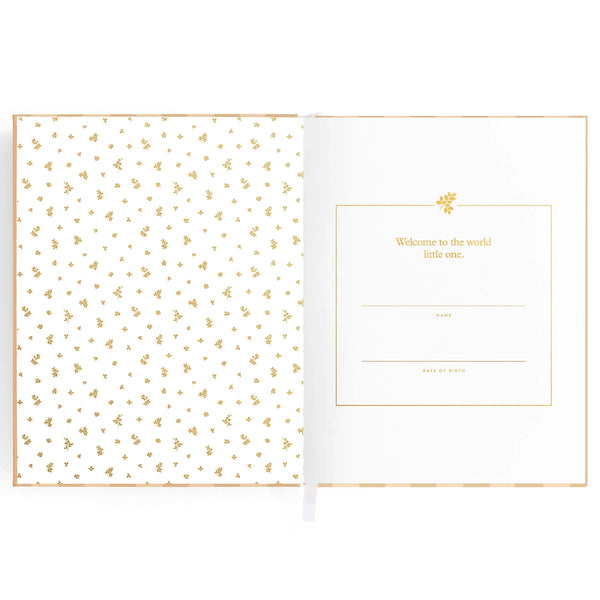 Baby Journal - Coffee Stripe - Fox & Fallow