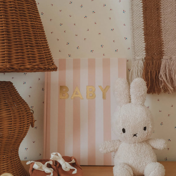 Baby Journal - Coffee Stripe - Fox & Fallow