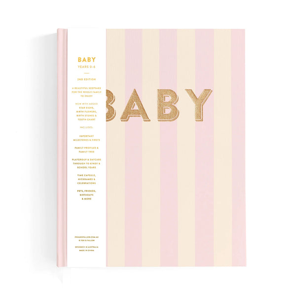 Baby Book Petal Stripe - Fox & Fallow