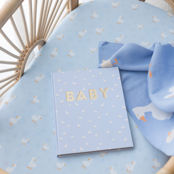 Blue Ducks Organic Fitted Bassinet Sheet/Change Pad Cover - Fox & Fallow