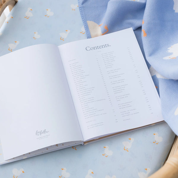 Baby Journal - Blue Ducks - Fox & Fallow