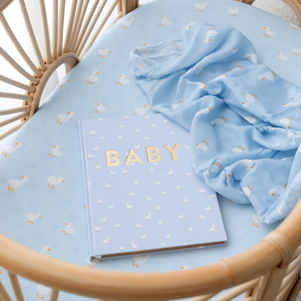 Blue Ducks Muslin Wrap Swaddle - Fox & Fallow